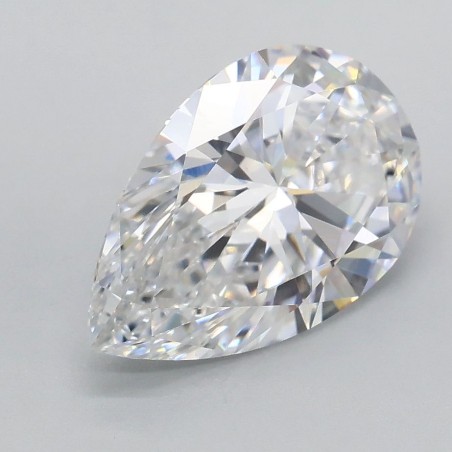 Diament laboratoryjny bezbarwny szlif gruszkowy, 2.09ct, VVS2, D, IGI LG724532209