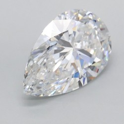 Diament laboratoryjny bezbarwny szlif gruszkowy, 2.09ct, VVS2, D, IGI LG724532220