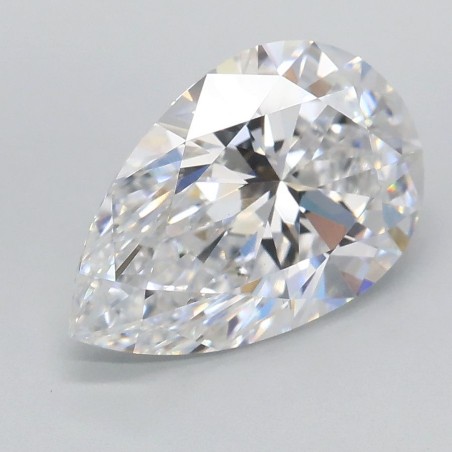 Diament laboratoryjny bezbarwny szlif gruszkowy, 2.09ct, VVS2, D, IGI LG724532196