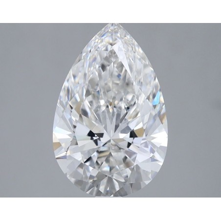Diament laboratoryjny bezbarwny szlif gruszkowy, 2.22ct, VVS2, F, IGI LG573387395