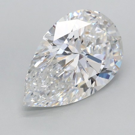 Diament laboratoryjny bezbarwny szlif gruszkowy, 2.51ct, VVS2, D, IGI LG733581919