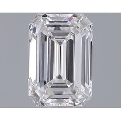 Diament laboratoryjny bezbarwny szlif szmaragdowy, 1.28ct, VVS2, D, IGI LG725507781