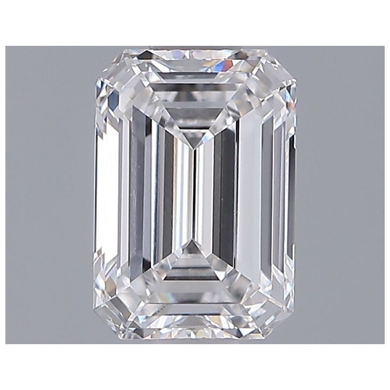 Diament laboratoryjny bezbarwny szlif szmaragdowy, 1.28ct, VVS2, D, IGI LG725507781