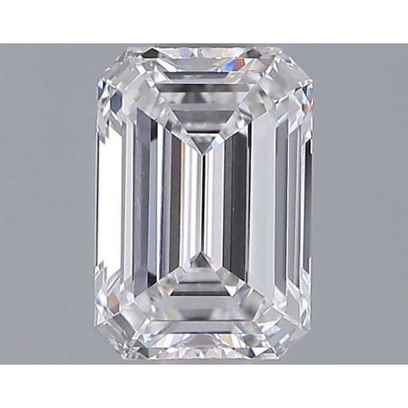 Diament laboratoryjny bezbarwny szlif szmaragdowy, 1.28ct, VVS2, D, IGI LG725507781