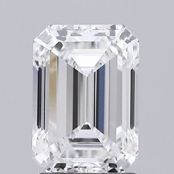 Diament laboratoryjny bezbarwny szlif szmaragdowy, 2.06ct, VVS1, D, IGI LG735505826