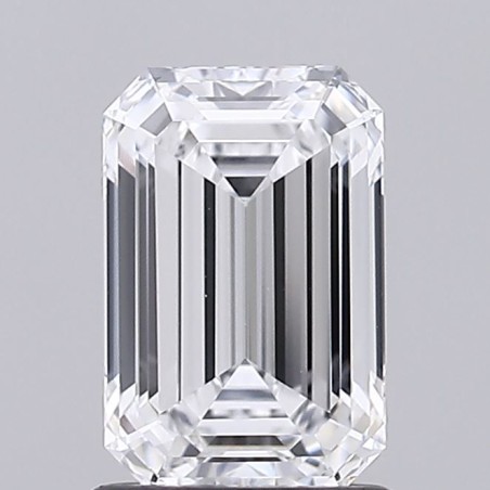 Diament laboratoryjny bezbarwny szlif szmaragdowy, 1.36ct, VVS2, D, IGI LG738515647