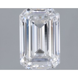 Diament laboratoryjny bezbarwny szlif szmaragdowy, 1.7ct, VVS2, E, IGI LG573379974
