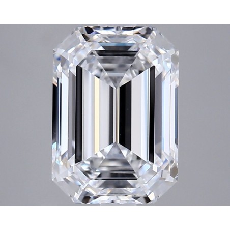 Diament laboratoryjny bezbarwny szlif szmaragdowy, 2.67ct, VVS2, D, GIA 5536315946