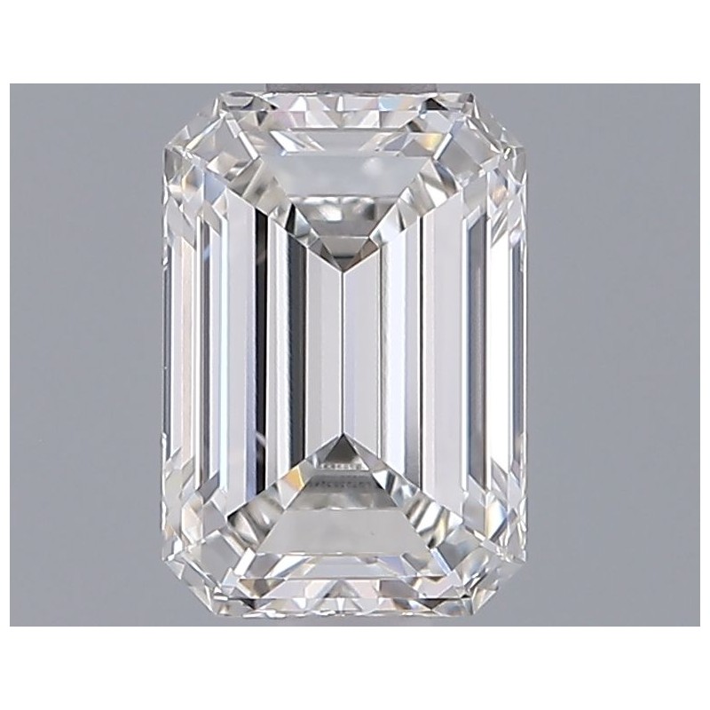 Diament laboratoryjny bezbarwny szlif szmaragdowy, 1.28ct, VVS2, F, IGI LG723532455