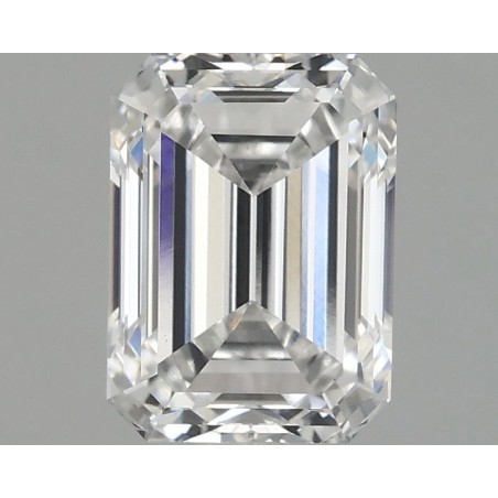 Diament laboratoryjny bezbarwny szlif szmaragdowy, 1.96ct, VVS2, E, IGI LG746543628