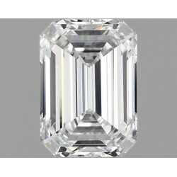 Diament laboratoryjny bezbarwny szlif szmaragdowy, 1.09ct, VVS2, D, IGI LG710536396