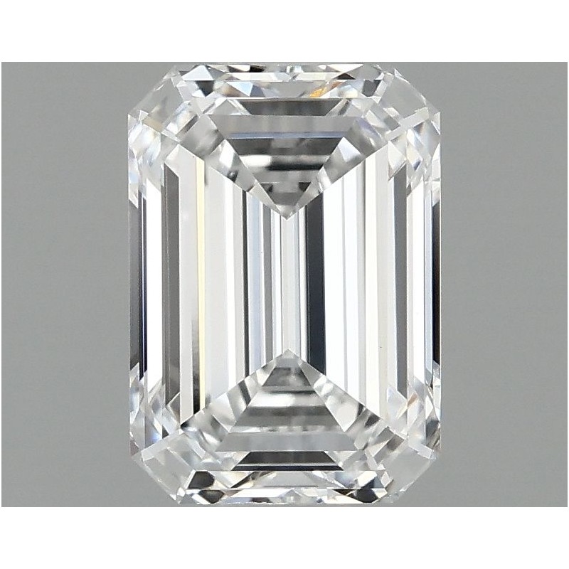 Diament laboratoryjny bezbarwny szlif szmaragdowy, 1.09ct, VVS2, D, IGI LG710536396