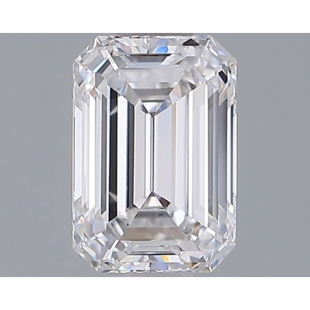 Diament laboratoryjny bezbarwny szlif szmaragdowy, 1.28ct, VVS2, D, IGI LG725507780