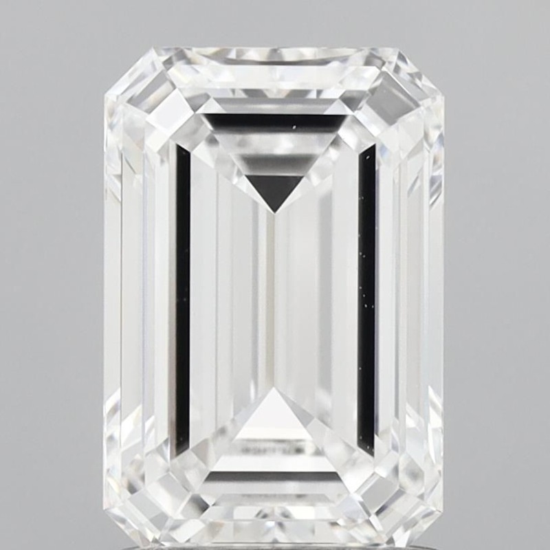 Diament laboratoryjny bezbarwny szlif szmaragdowy, 1.5ct, VVS1, D, IGI LG737540184