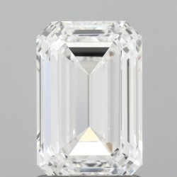 Diament laboratoryjny bezbarwny szlif szmaragdowy, 1.53ct, VVS2, D, IGI LG735556784