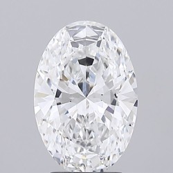 Diament laboratoryjny bezbarwny szlif owalny, 2.85ct, VVS2, D, IGI LG741573641