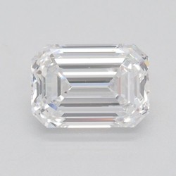 Diament laboratoryjny bezbarwny szlif szmaragdowy, 1.08ct, VVS2, D, IGI LG628488193