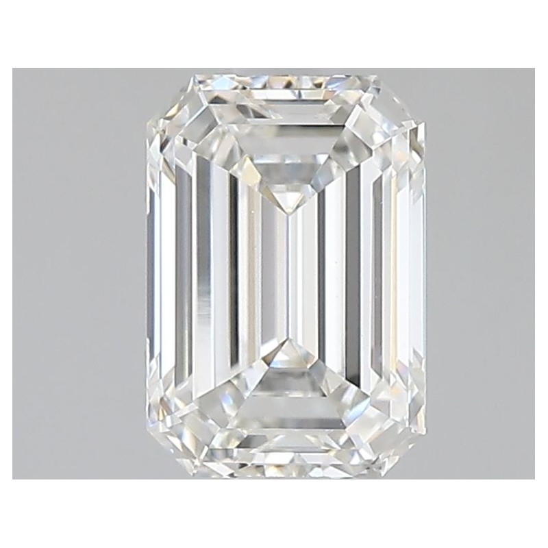 Diament laboratoryjny bezbarwny szlif szmaragdowy, 1.59ct, VVS2, F, IGI LG665424466