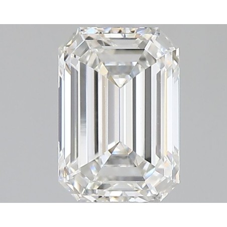 Diament laboratoryjny bezbarwny szlif szmaragdowy, 1.59ct, VVS2, F, IGI LG665424466