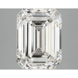Diament laboratoryjny bezbarwny szlif szmaragdowy, 2.97ct, VVS1, F, IGI LG746544633