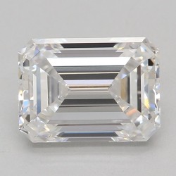 Diament laboratoryjny bezbarwny szlif szmaragdowy, 1.63ct, VVS2, F, IGI LG618475527