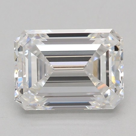 Diament laboratoryjny bezbarwny szlif szmaragdowy, 1.63ct, VVS2, F, IGI LG618475527