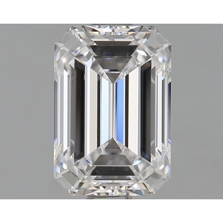 Diament laboratoryjny bezbarwny szlif szmaragdowy, 1.61ct, VVS1, D, GIA 2506228808