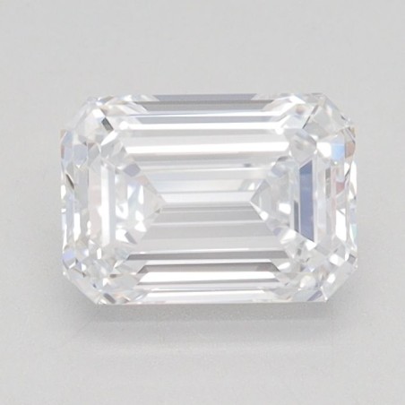 Diament laboratoryjny bezbarwny szlif szmaragdowy, 1.04ct, IF, D, IGI LG628401159