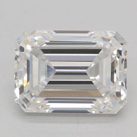 Diament laboratoryjny bezbarwny szlif szmaragdowy, 1.53ct, VVS2, E, IGI LG606332408