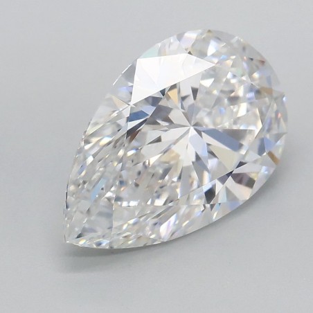 Diament laboratoryjny bezbarwny szlif gruszkowy, 2.08ct, VVS2, D, IGI LG727588691