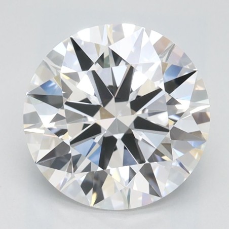 Diament laboratoryjny bezbarwny szlif okrągły, 2ct, VVS1, D, IGI LG720521144