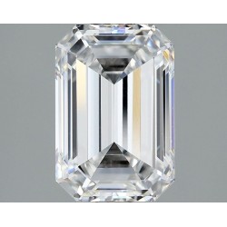 Diament laboratoryjny bezbarwny szlif szmaragdowy, 2.02ct, VVS1, E, HRD 240000082579