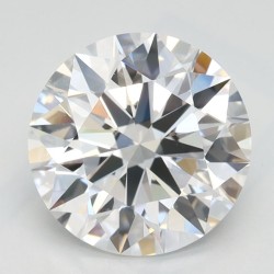 Diament laboratoryjny bezbarwny szlif okrągły, 2ct, VVS1, D, IGI LG720587099