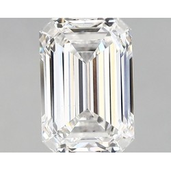 Diament laboratoryjny bezbarwny szlif szmaragdowy, 1.8ct, VVS2, E, IGI LG647410538