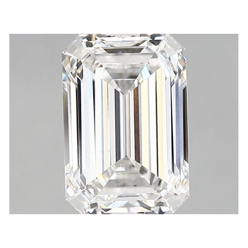 Diament laboratoryjny bezbarwny szlif szmaragdowy, 1.8ct, VVS2, E, IGI LG647410538