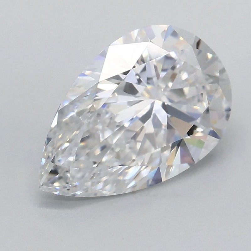 Diament laboratoryjny bezbarwny szlif gruszkowy, 1.59ct, VVS2, D, IGI LG739537794