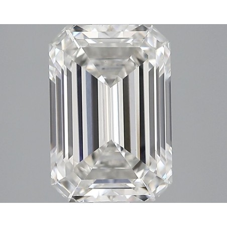 Diament laboratoryjny bezbarwny szlif szmaragdowy, 2.12ct, VVS2, F, IGI LG737515421
