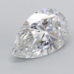 Diament laboratoryjny bezbarwny szlif gruszkowy, 1.58ct, VVS2, D, IGI LG739537771