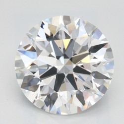 Diament laboratoryjny bezbarwny szlif okrągły, 2.44ct, IF, D, IGI LG720590574