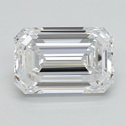 Diament laboratoryjny bezbarwny szlif szmaragdowy, 1.04ct, VVS1, D, IGI LG724584701