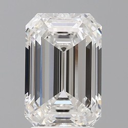 Diament laboratoryjny bezbarwny szlif szmaragdowy, 2.6ct, VVS2, E, IGI LG724551339