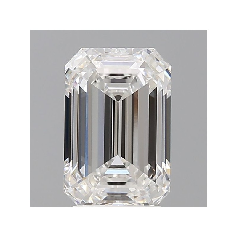 Diament laboratoryjny bezbarwny szlif szmaragdowy, 2.6ct, VVS2, E, IGI LG724551339