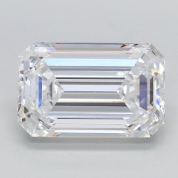Diament laboratoryjny bezbarwny szlif szmaragdowy, 2.09ct, VVS2, D, IGI LG724531942