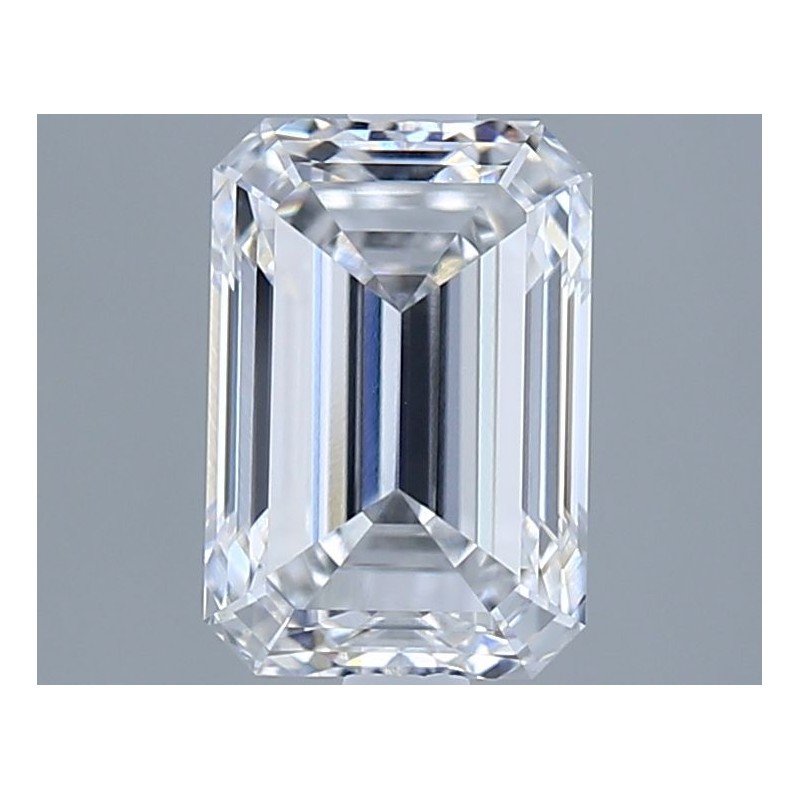 Diament laboratoryjny bezbarwny szlif szmaragdowy, 2ct, VVS2, D, GIA 7531322306