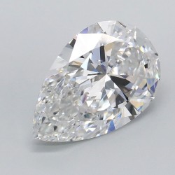 Diament laboratoryjny bezbarwny szlif gruszkowy, 1.58ct, VVS2, D, IGI LG739537789