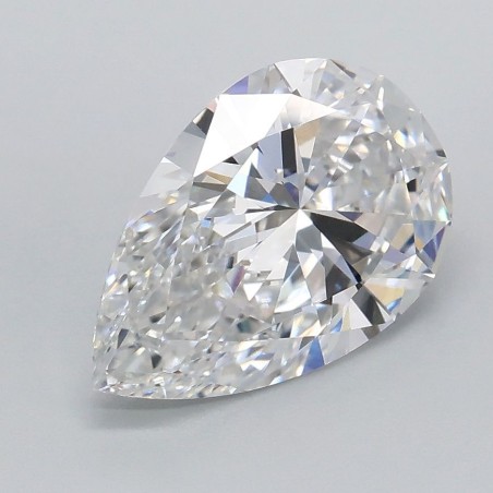 Diament laboratoryjny bezbarwny szlif gruszkowy, 1.58ct, VVS2, D, IGI LG739537789