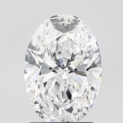 Diament laboratoryjny bezbarwny szlif owalny, 1.96ct, VVS2, D, IGI LG726534354