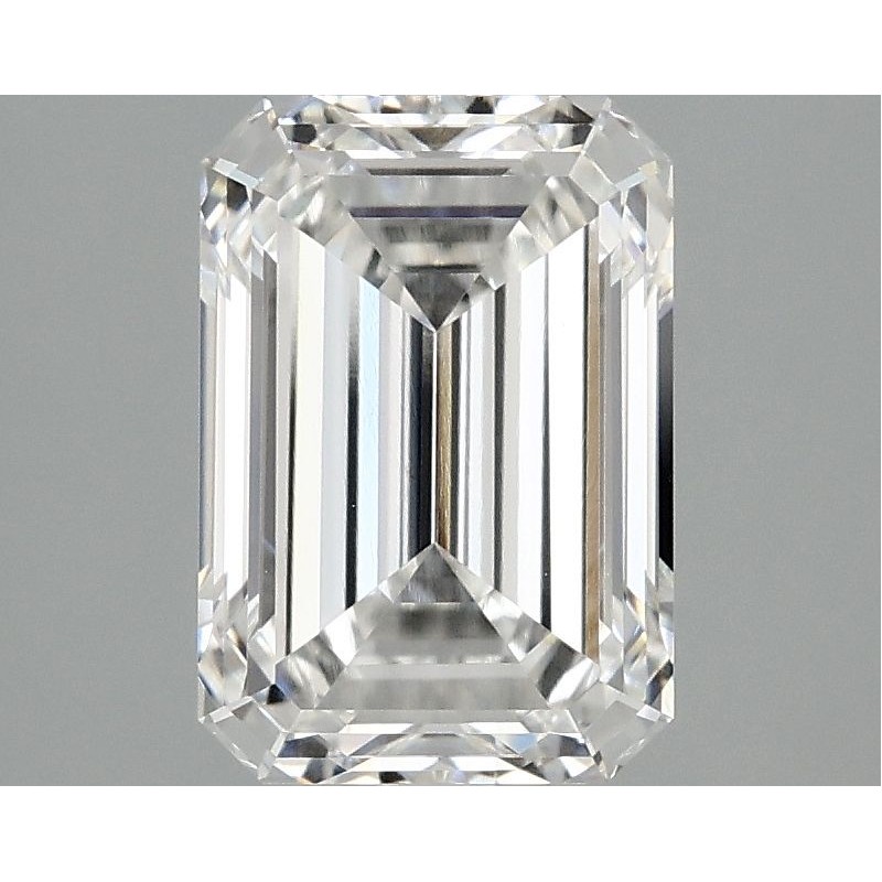 Diament laboratoryjny bezbarwny szlif szmaragdowy, 2.51ct, VVS2, F, IGI LG735576065