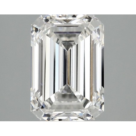 Diament laboratoryjny bezbarwny szlif szmaragdowy, 2.51ct, VVS2, F, IGI LG735576065