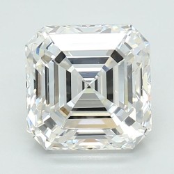 Diament laboratoryjny bezbarwny szlif szmaragdowy kwadratowy, 2.06ct, VVS2, F, IGI LG687527610